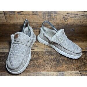 Hey Dude Wendy Warmth Natural Beige Slip On Casual Shoes Kids YT 4